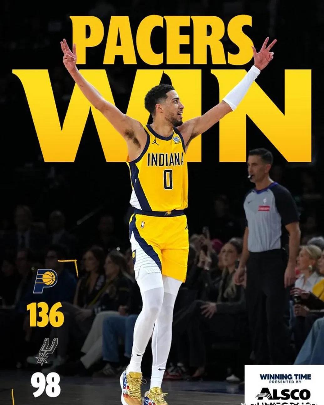 步行者大胜老鹰，豪取三连胜的简单介绍